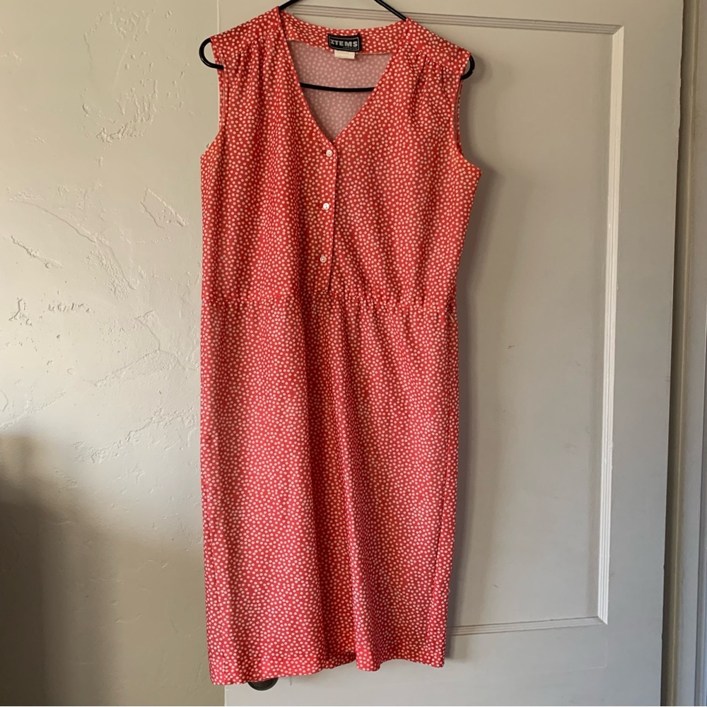 Vintage Red Polka Dot Dress